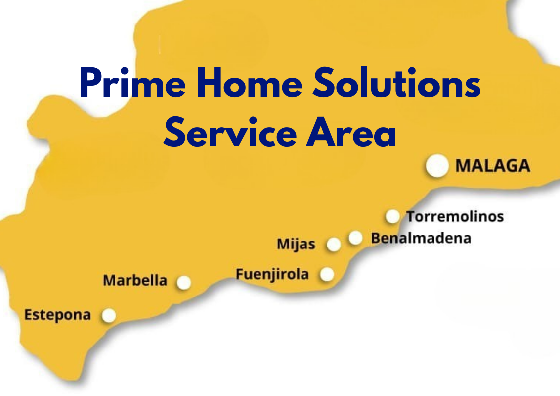 Prime Home Solutions Service Area from Malaga to Sotogrande